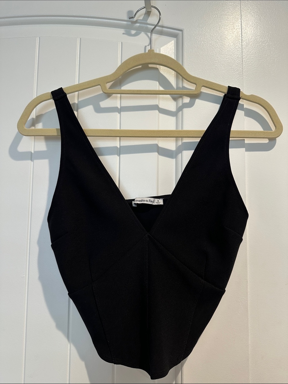 Abercrombie Black V-Neck Top